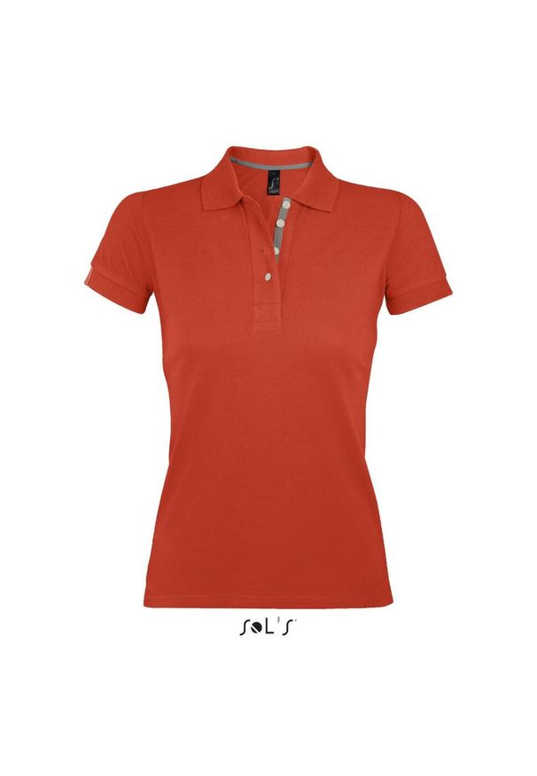 SOL'S - Damska koszulka polo Sol's Portland. Typ kołnierza: polo. Kolor: niebieski