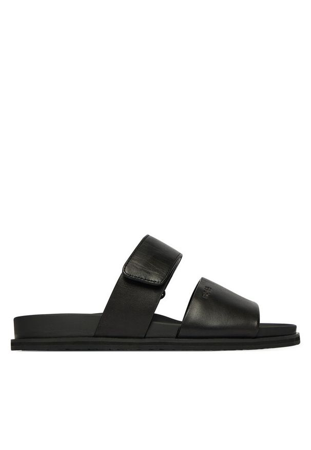 Klapki BOSS. Kolor: czarny