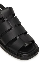 Calvin Klein Sandały Sq Molded Sndl Fisher Lth HW0HW02870 Czarny. Kolor: czarny. Materiał: skóra #4