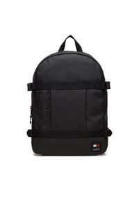 Tommy Jeans Plecak Tjm Daily + Dome Backpack AM0AM12406 Czarny. Kolor: czarny. Materiał: skóra
