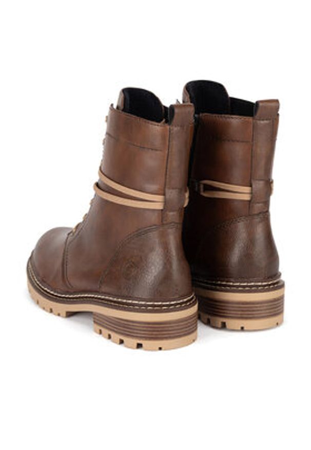 Remonte Trzewiki D0B75-23 Brązowy. Kolor: brązowy. Materiał: skóra