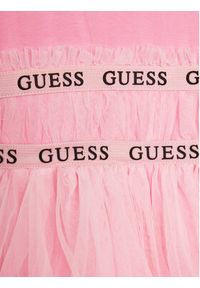 Guess Sukienka codzienna A4RK11 K6YW0 Różowy Regular Fit. Kolor: różowy. Materiał: bawełna #5