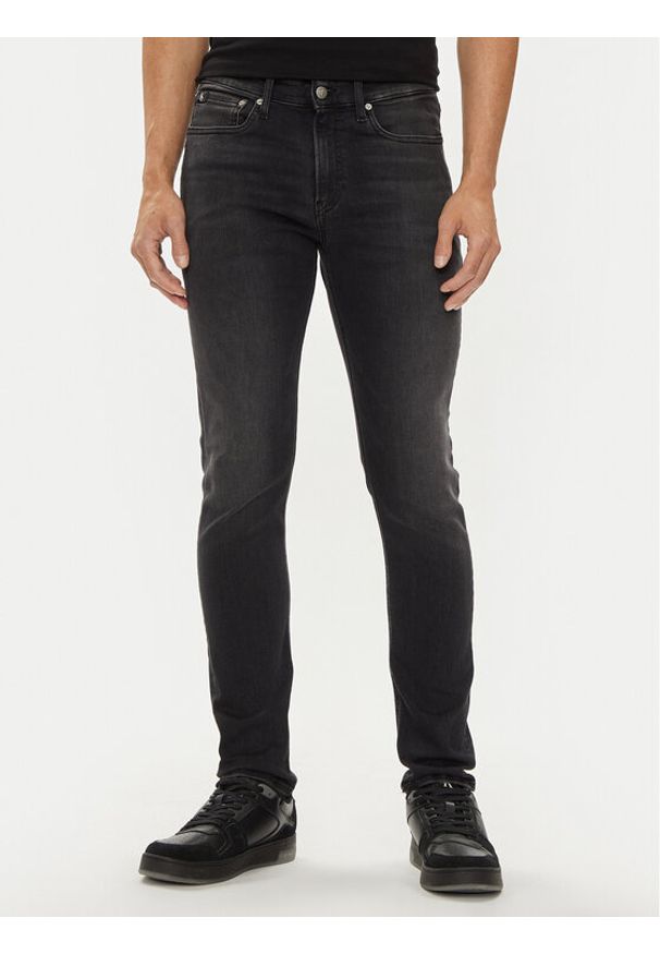 Calvin Klein Jeans Jeansy J30J325743 Czarny Skinny Fit. Kolor: czarny