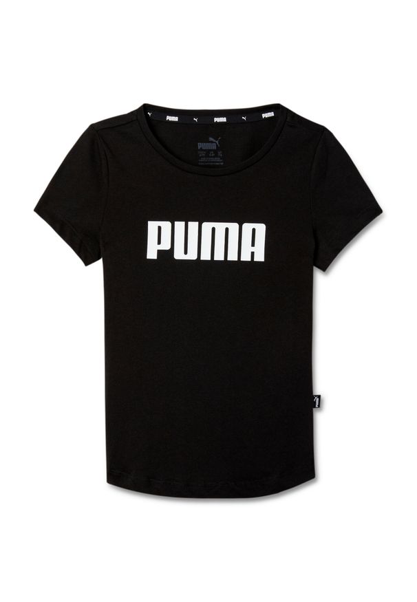 T-shirt z krótkim rękawem dziewczynki Puma ESS. Kolor: czarny. Długość rękawa: krótki rękaw. Długość: krótkie