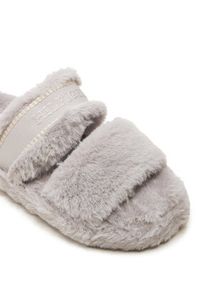 TOMMY HILFIGER - Tommy Hilfiger Kapcie Fur Basics Slipper FW0FW08343 Szary. Kolor: szary. Materiał: materiał #5