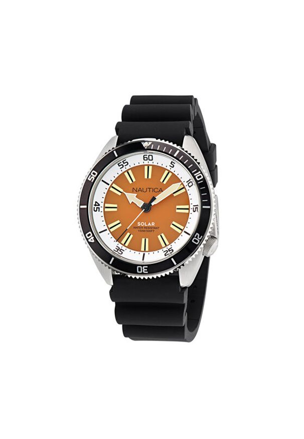 Nautica Zegarek NAPNVS402 Czarny. Kolor: czarny. Materiał: syntetyk