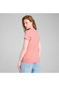 Koszulka Puma Ess Metallic Tee, Kobiety. Kolor: różowy. Materiał: materiał, bawełna