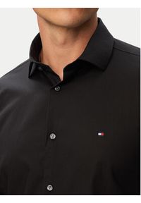 TOMMY HILFIGER - Tommy Hilfiger Koszula MW0MW43122 Czarny Slim Fit. Kolor: czarny. Materiał: bawełna #4