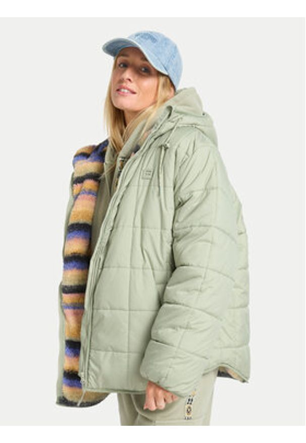 Billabong Kurtka przejściowa Happy Camper EBJJK00165 Zielony Regular Fit. Kolor: zielony. Materiał: syntetyk