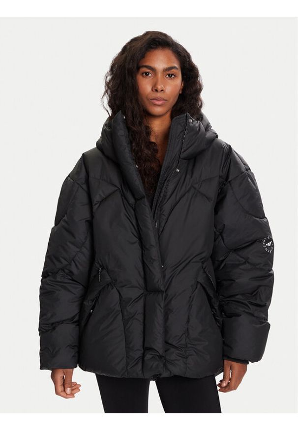 Adidas by Stella McCartney - adidas by Stella McCartney Kurtka zimowa JW2036 Czarny Loose Fit. Kolor: czarny. Materiał: syntetyk. Sezon: zima