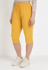 Born2be - Żółte Spodnie Viffi. Kolor: żółty. Materiał: materiał. Sezon: wiosna, lato #1