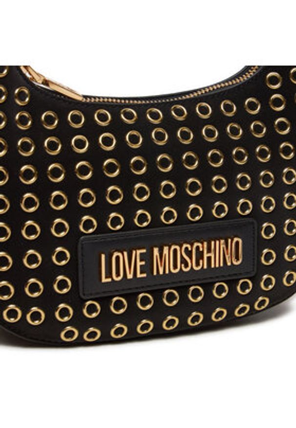 Love Moschino - LOVE MOSCHINO Torebka JC4058PP1LLH100A Czarny. Kolor: czarny. Materiał: skórzane
