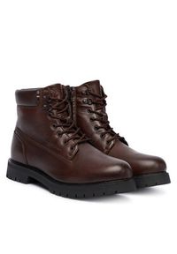 TOMMY HILFIGER - Tommy Hilfiger Trapery Flex Th Outdoor Rs FM0FM05600 Brązowy. Kolor: brązowy. Materiał: skóra #5
