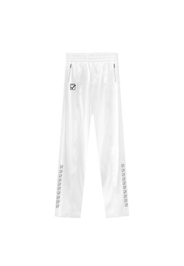 Damskie spodnie dresowe Givova Dea. Kolor: wielokolorowy, biały, czarny. Materiał: dresówka. Długość: długie