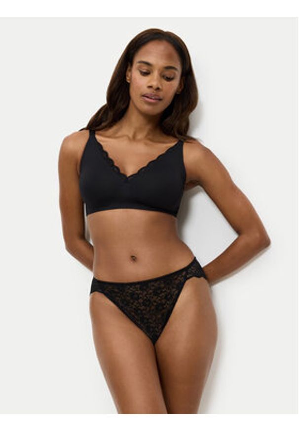 Triumph Biustonosz bezfiszbinowy Amourette 10210668 Czarny. Kolor: czarny. Materiał: syntetyk