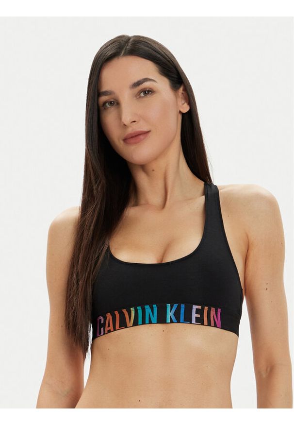 Calvin Klein Underwear Biustonosz top 000QF7831E Czarny. Kolor: czarny. Materiał: bawełna