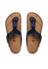 Birkenstock Japonki Gizeh 0143621 Granatowy. Kolor: niebieski. Materiał: skóra #3