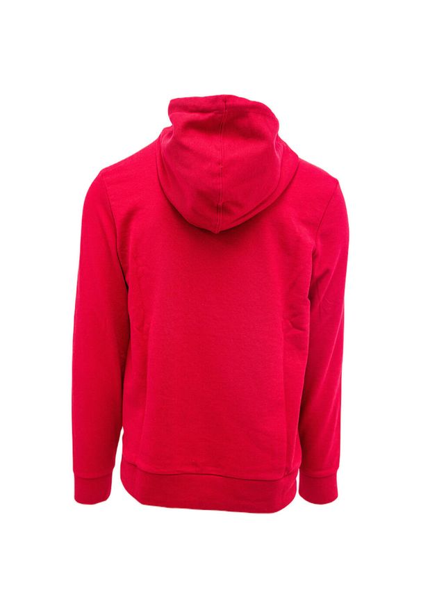 Bluza z kapturem Diadora Big Logo, Mężczyźni. Typ kołnierza: kaptur. Kolor: czerwony. Materiał: bawełna, materiał