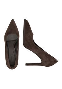 Gino Rossi - GINO ROSSI Szpilki EO-AZI-LT2472-1 Brązowy. Kolor: brązowy. Materiał: skóra, zamsz. Obcas: na szpilce #3