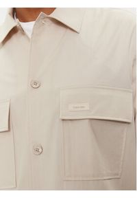 Calvin Klein Koszula K10K111364 Beżowy Boxy Fit. Kolor: beżowy. Materiał: bawełna #4