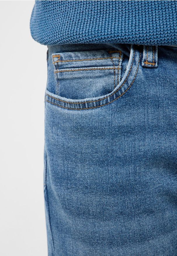 Męskie Spodnie Jeansowe Mustang Style Vegas Slim Denim Blue 1017422 5000 602