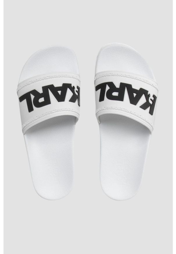 Karl Lagerfeld - KARL LAGERFELD Białe klapki, Rozmiar 41. Kolor: biały