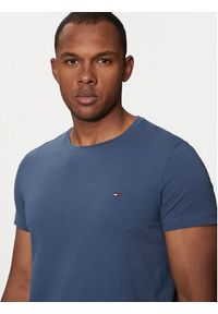 TOMMY HILFIGER - Tommy Hilfiger T-Shirt MW0MW10800 Niebieski Slim Fit. Kolor: niebieski. Materiał: bawełna #5