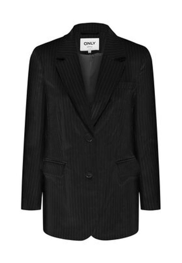 only - ONLY Marynarka Reina 15311367 Czarny Oversize. Kolor: czarny. Materiał: syntetyk