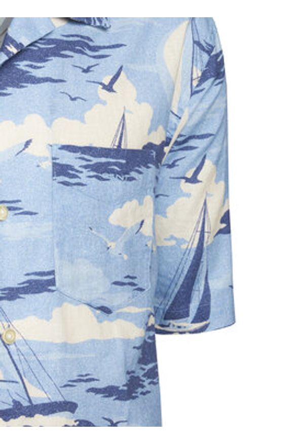 GANT - Gant Koszula 3250048 Niebieski Relaxed Fit. Kolor: niebieski. Materiał: bawełna