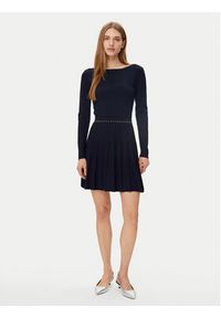 Morgan Sukienka dzianinowa 251-RMCLO Granatowy Slim Fit. Kolor: niebieski. Materiał: syntetyk, wiskoza #4
