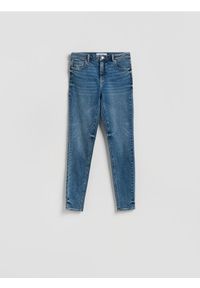 Reserved - Jeansy slim z dłuższą nogawką - niebieski. Kolor: niebieski. Długość: długie