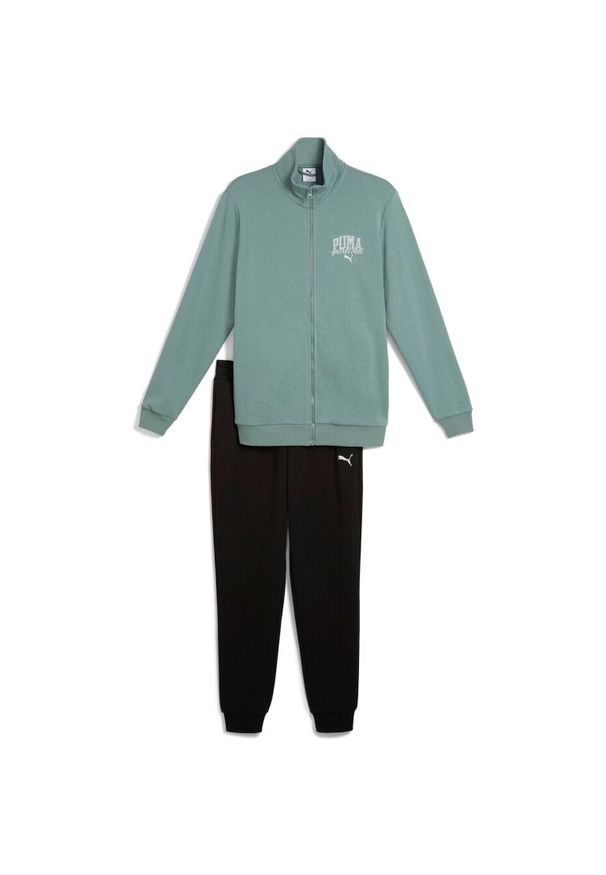 Dres Puma Class Sweat Suit Tr, Mężczyźni. Kolor: niebieski. Materiał: dresówka. Sport: fitness