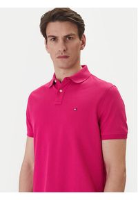 TOMMY HILFIGER - Tommy Hilfiger Polo 1985 MW0MW17770 Różowy Regular Fit. Typ kołnierza: polo. Kolor: różowy. Materiał: bawełna #2