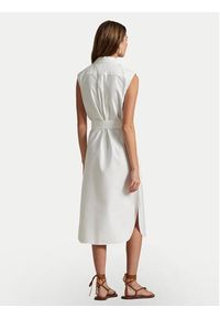 Polo Ralph Lauren Sukienka koszulowa 211965853001 Biały Regular Fit. Typ kołnierza: polo. Kolor: biały. Materiał: bawełna. Typ sukienki: koszulowe #3