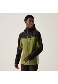 Regatta - Męska kurtka turystyczna przeciwdeszczowa z membraną Birchdale. Kolor: zielony. Sport: turystyka piesza #1