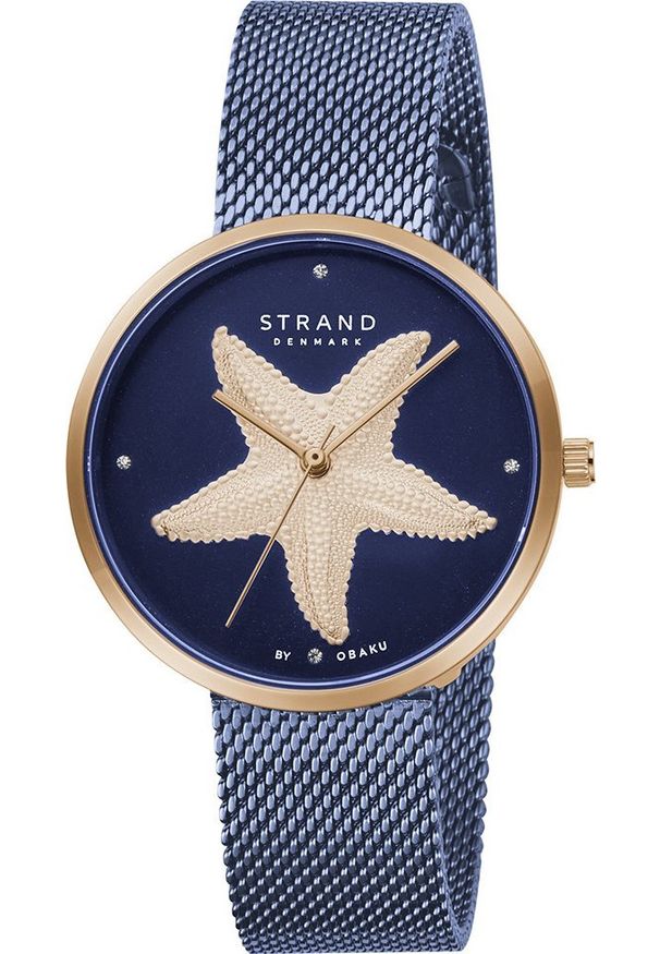 Zegarek Strand Zegarek damski Strand S700LHVLML-DSF CYRKONIE niebieski. Kolor: niebieski