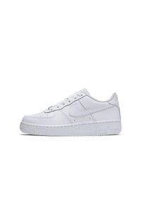 Nike - Buty do chodzenia dla dorosłych Air Force 1 Triple White. Zapięcie: sznurówki. Kolor: biały. Materiał: syntetyk, tkanina, skóra, materiał. Szerokość cholewki: normalna. Model: Nike Air Force. Sport: turystyka piesza
