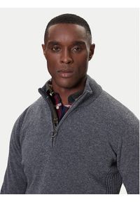 Barbour Sweter Holden MKN0837GY53 Szary Regular Fit. Kolor: szary. Materiał: wełna #3