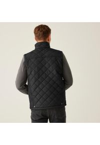 Regatta - Męska pikowana ocieplana kamizelka Tyler Diamond. Kolekcja: moda ciążowa. Kolor: czarny. Długość rękawa: bez rękawów. Sport: turystyka piesza #2