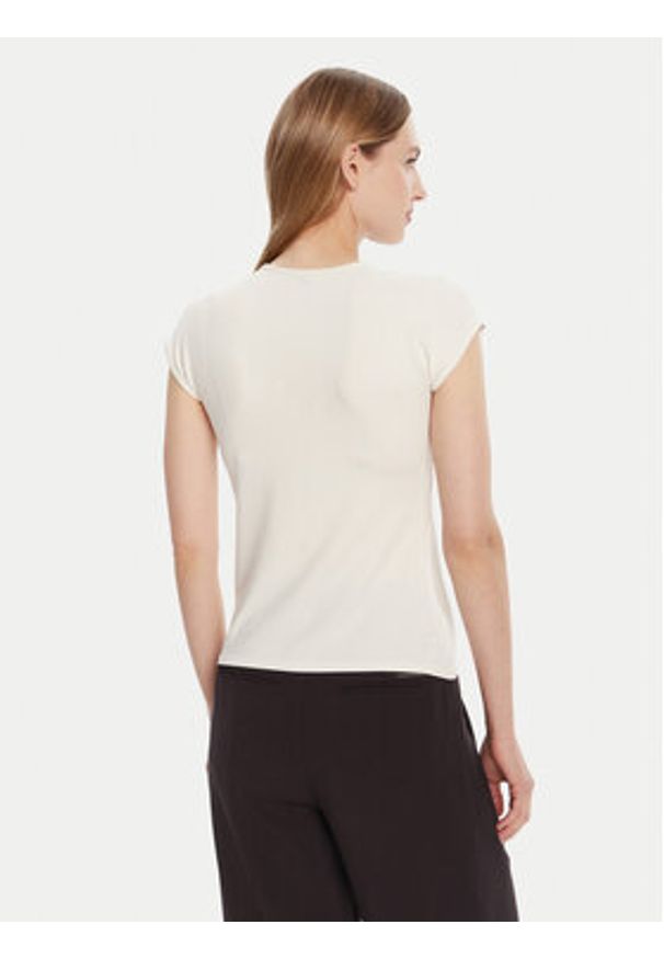 Calvin Klein T-Shirt LV047B275G Écru Slim Fit