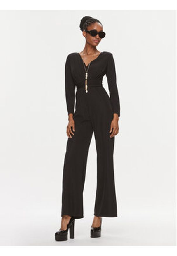 Rinascimento Kombinezon CFC0019323002 Czarny Regular Fit. Kolor: czarny. Materiał: syntetyk