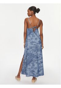 Tommy Jeans Sukienka letnia Laser Chambray DW0DW17950 Niebieski Relaxed Fit. Kolor: niebieski. Materiał: bawełna. Sezon: lato #3