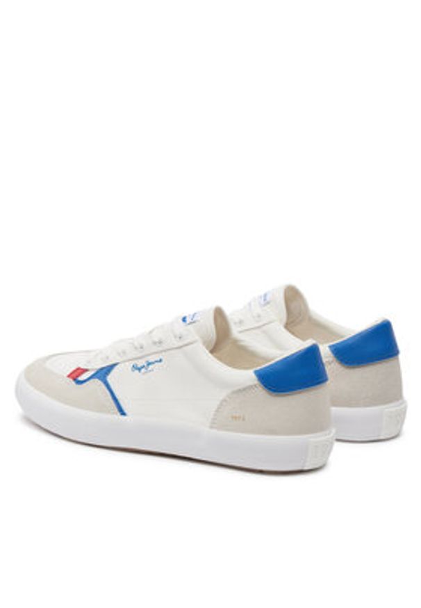 Pepe Jeans Sneakersy Travis Brit M PMS31038 Biały. Kolor: biały. Materiał: materiał