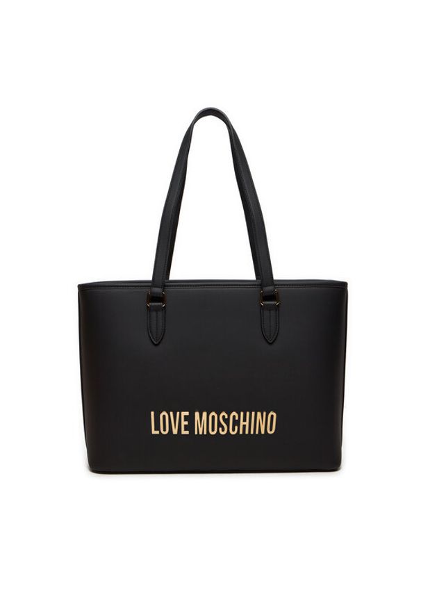 Love Moschino - LOVE MOSCHINO Torebka JC4190PP1LKD0000 Czarny. Kolor: czarny. Materiał: skórzane