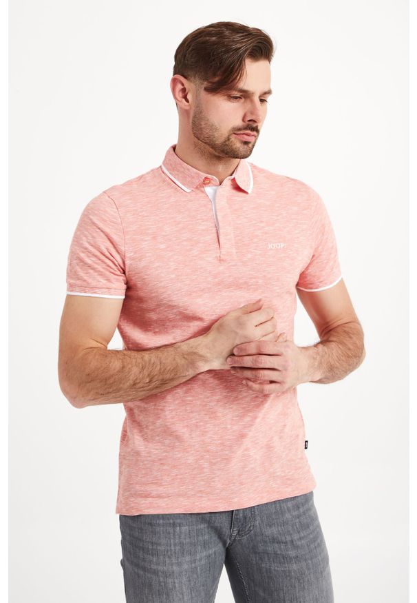 POLO IWANKO JOOP!. Typ kołnierza: polo. Materiał: bawełna. Wzór: melanż, haft, nadruk, jednolity. Styl: sportowy