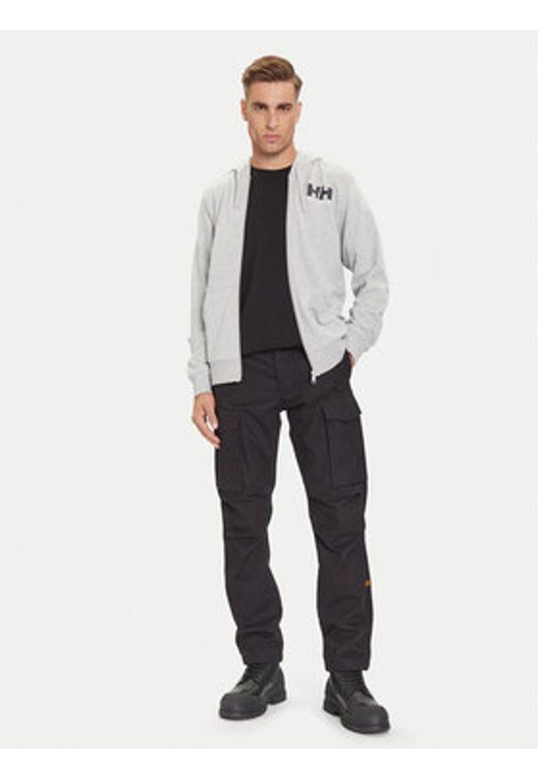 Helly Hansen Bluza HH Logo 54581 Szary Regular Fit. Kolor: szary. Materiał: bawełna
