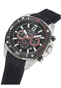 Nautica Zegarek Sporty Chronograph NAPBSS501 Srebrny. Kolor: srebrny. Styl: sportowy #4