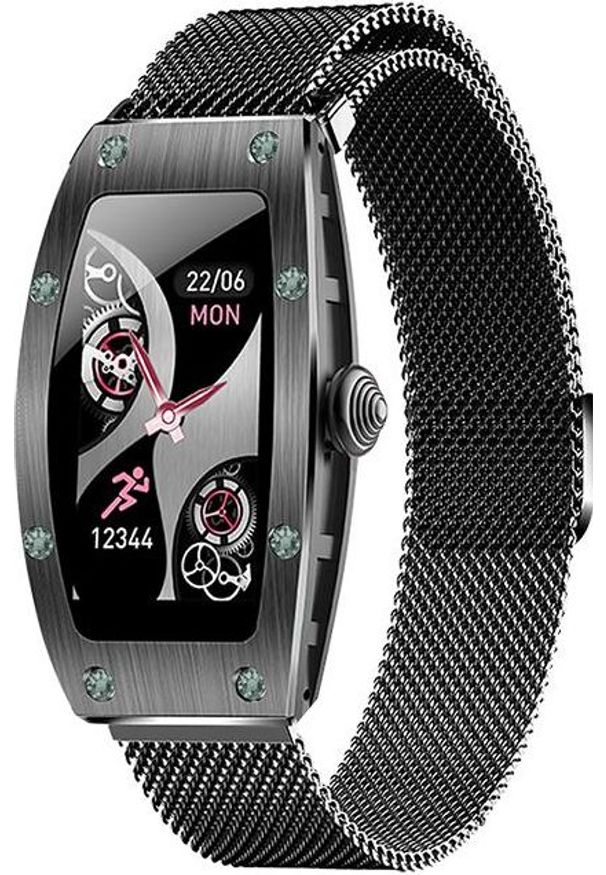 Smartwatch Kumi K18 Czarny (KU-K18/BK). Rodzaj zegarka: smartwatch. Kolor: czarny