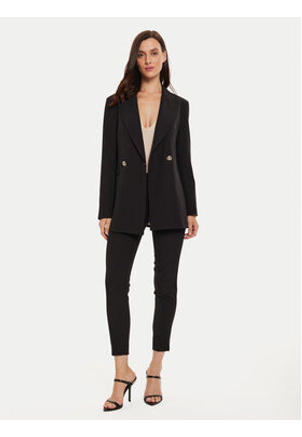 Maryley Marynarka 24IB112/43NE Czarny Regular Fit. Kolor: czarny. Materiał: syntetyk