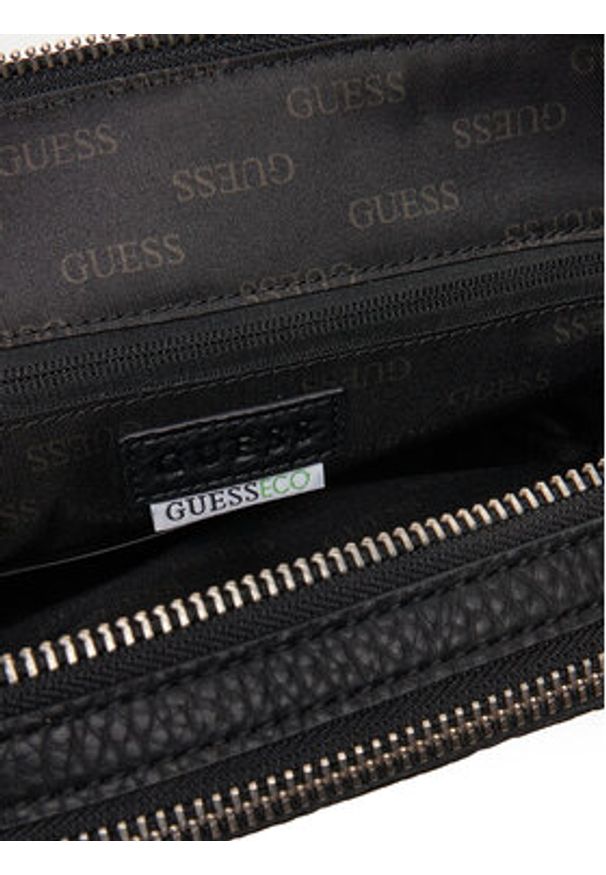 Guess Saszetka HMTOGR P5218 Czarny. Kolor: czarny. Materiał: skóra